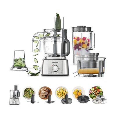 محضر طعام كينوود - 1000 وات - فضي - FDP65.880SI