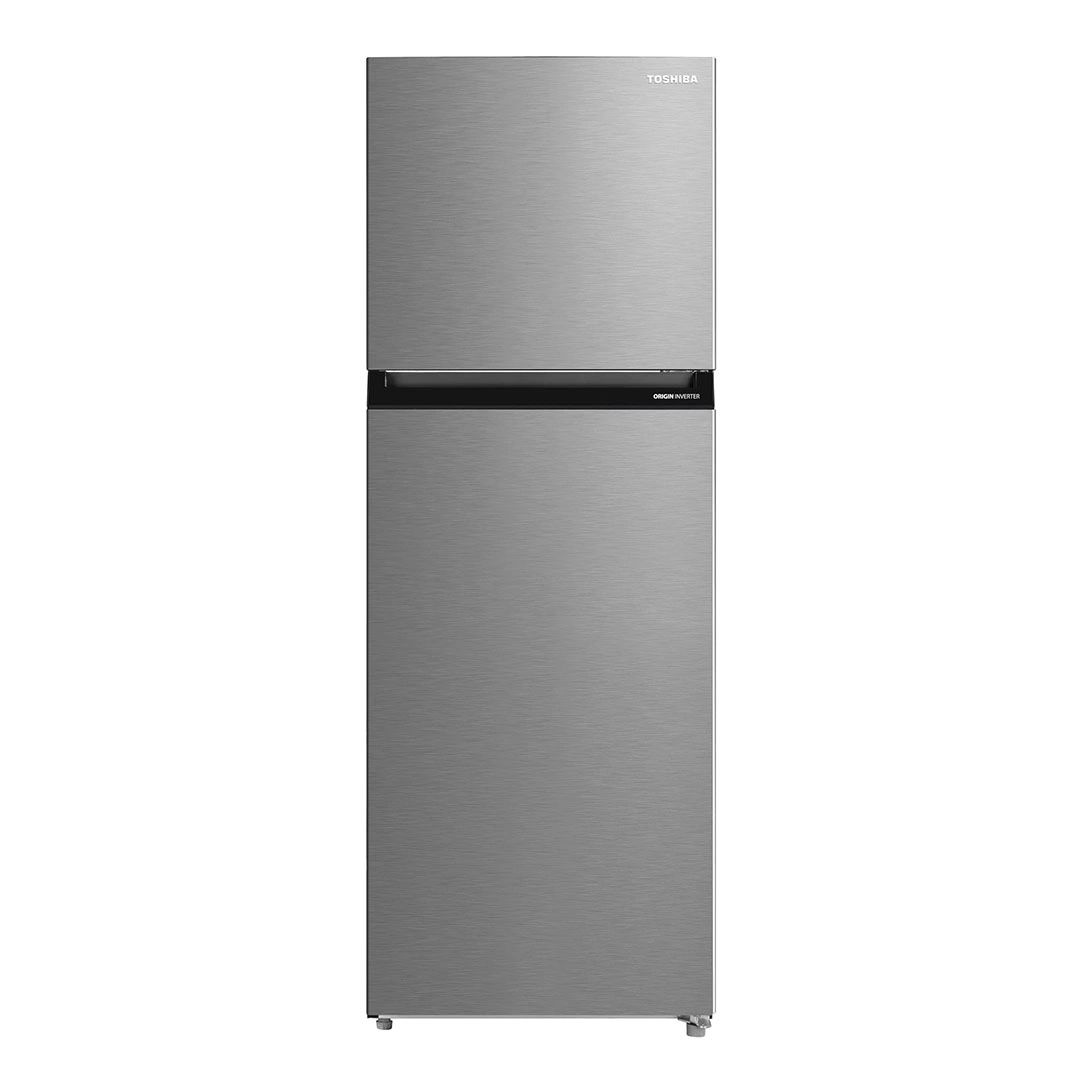 Toshiba 338L Silver Stainless Refrigerator - Tropical Inverter