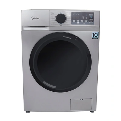 غسالة ملابس أوتوماتيك ميديا ​​تحميل أمامي محرك عاكس - 7 كجم - فضي - MFN09W70B/S