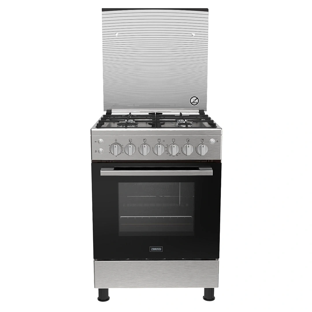 Zanussi Cool Cast Gas Cooker with Oven - Stainless Steel ZCG61296XB