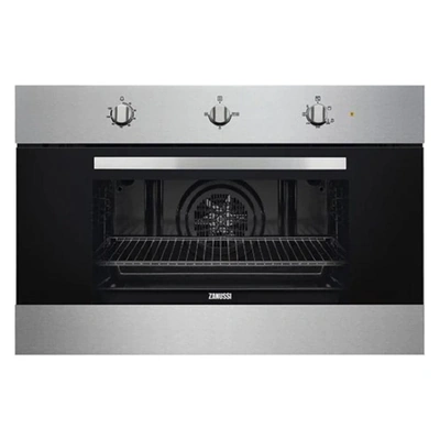 فرن غاز بلت ان زانوسي بشواية كهرباء - 90 سم - فضي - ZOG9990X