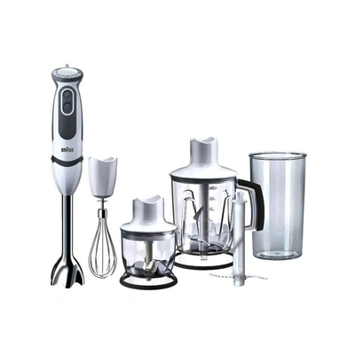 خلاط يدوي براون ملتي كويك - 1000 وات - أبيض/رمادي - MQ5245 WH