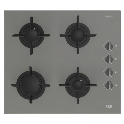 بوتجاز مسطح بيكو بلت إن غاز - 4 شعلة - 60 سم - رمادي - BOCDT6010EGE