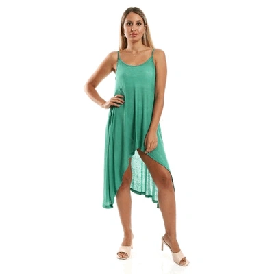 فستان حمالات مودرن برقبة واسعة