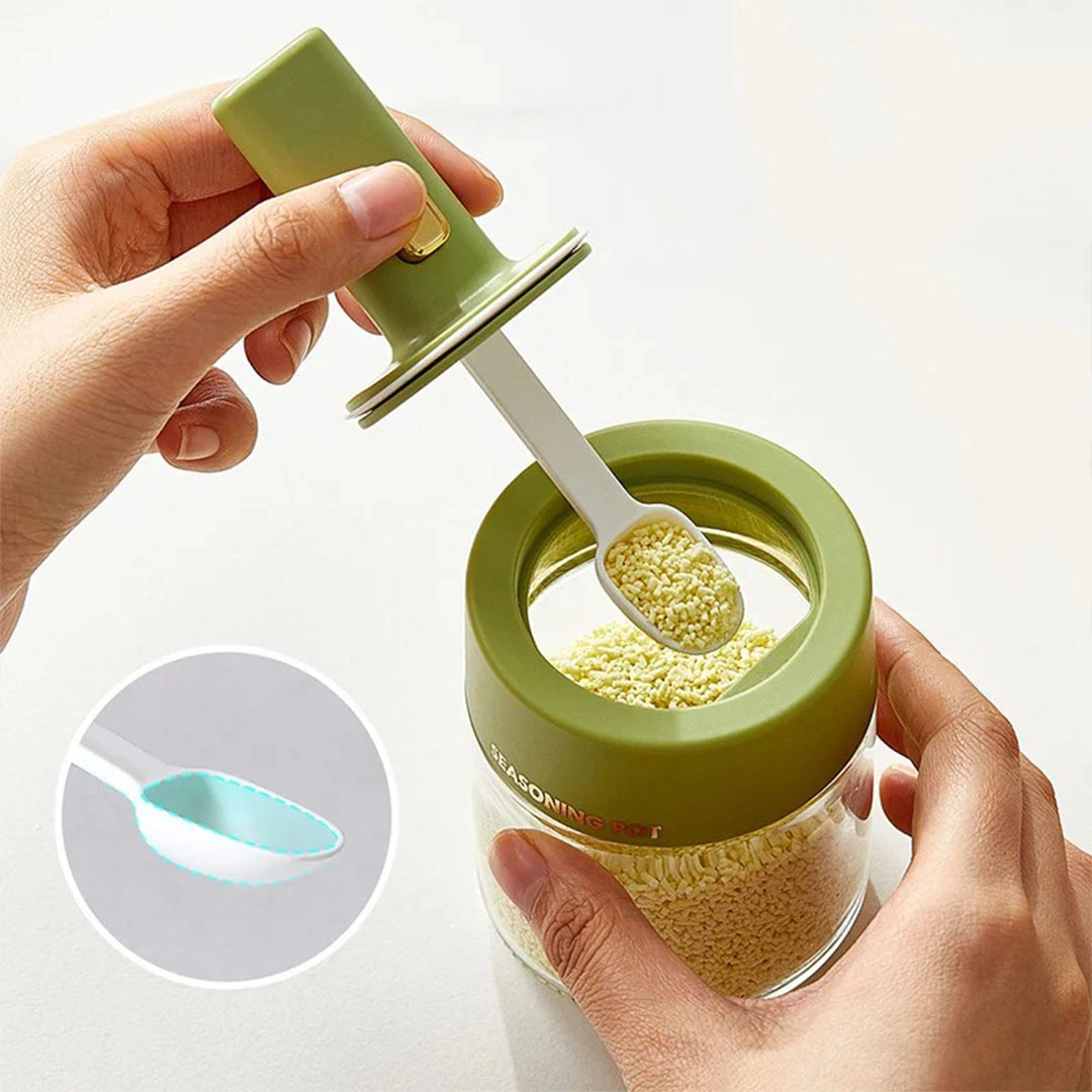 حافظة توابل بملعقه داخليه