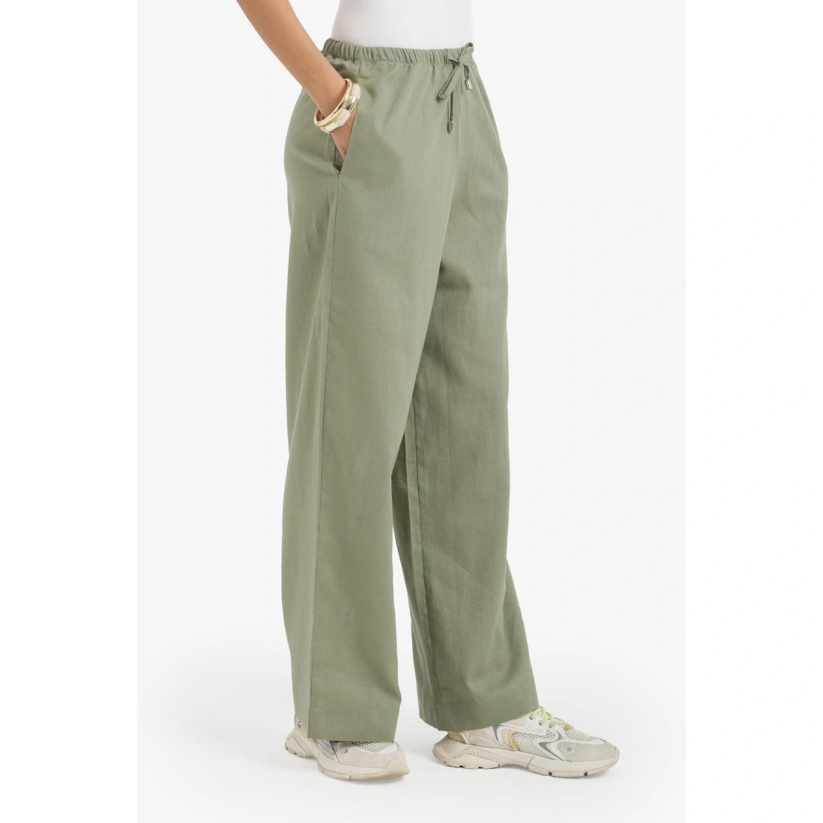 بنطلون لاونج واسع حريمي بولي أميد من كارينا 58705