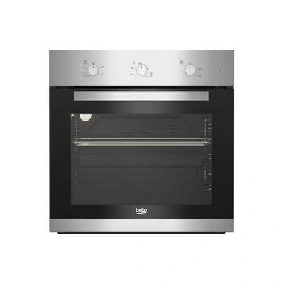 فرن غاز مع شواية كهربائية بيكو 60 سم - فضي وأسود -BBIH12100XC