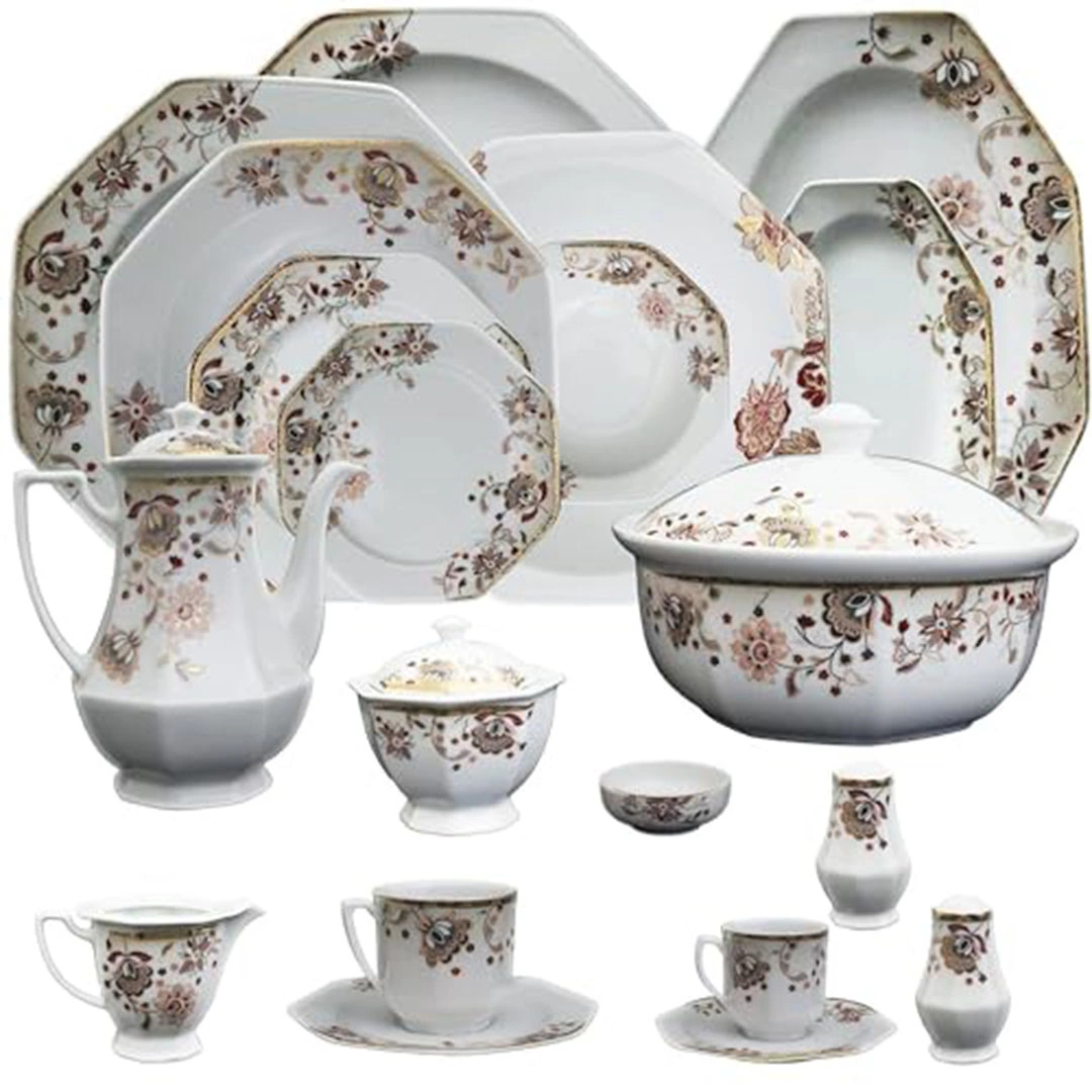 طقم صيني فتحي محمود - 128 قطعة