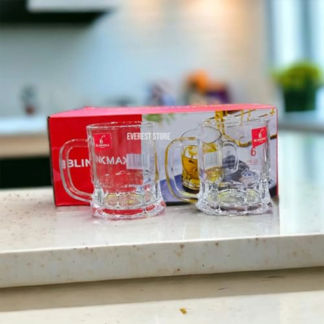 طقم كوب زجاج شاي - 6 قطع