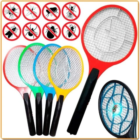 مضرب صاعق ناموس وذباب ببطاريه