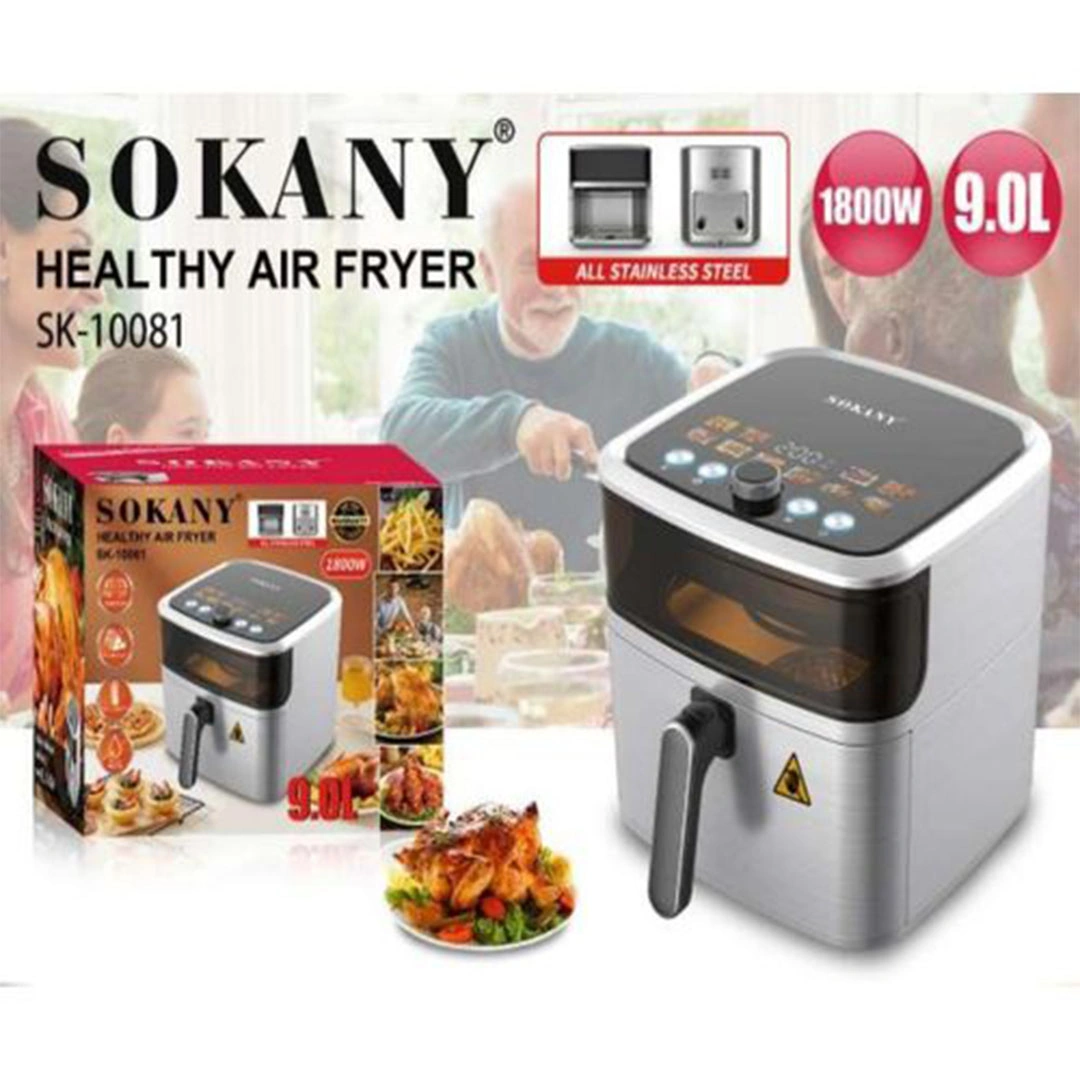 قلاية هوائية سوكاني سعة 9 لتر - 2200 وات - تايمر ديجيتال SK-10081