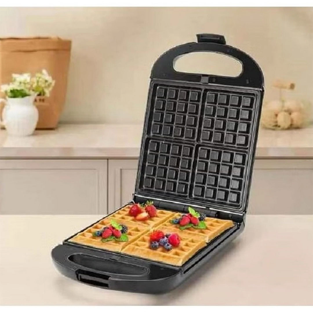 صانعة الوافل سوكاني 4 قطع 1200 وات - أسود - SK-08035