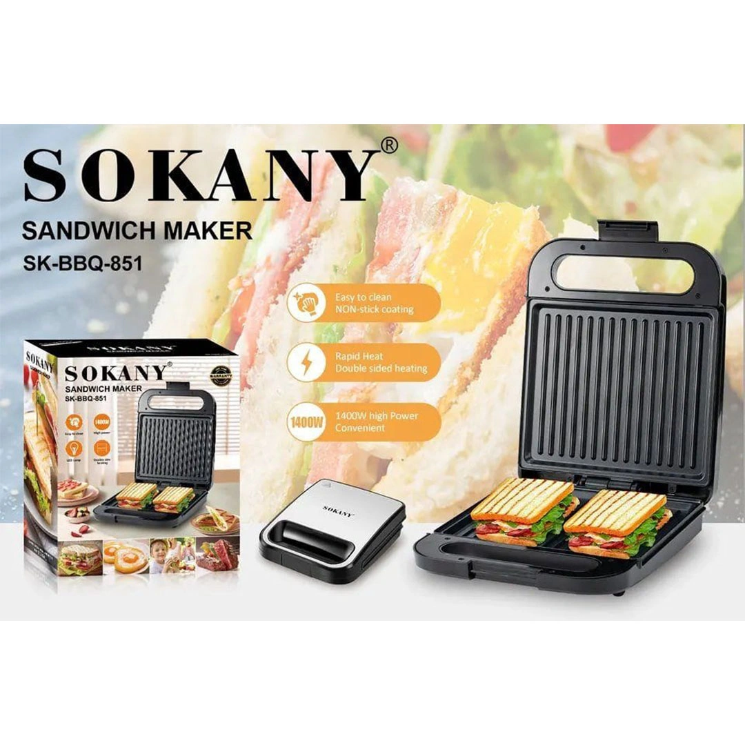 ساندوتش ميكر سوكاني 1400 وات - SK-851
