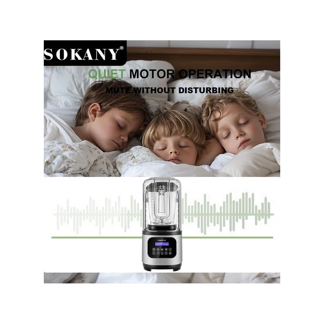 خلاط رقمي صامت 8000 وات من سوكاني - سعة 2 لتر - SK-03024