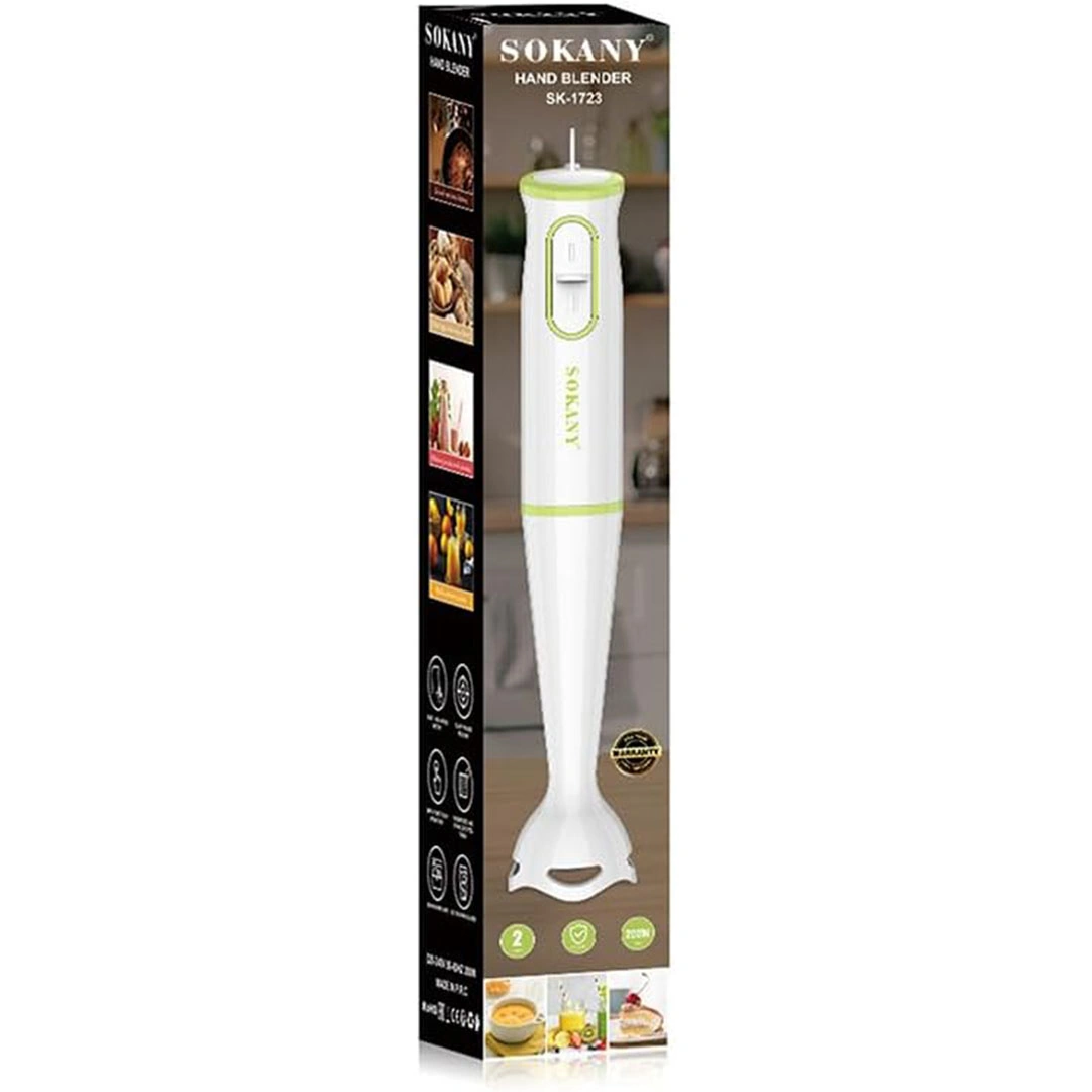 هاند بلندر استانلس + كوب 2*1 من سوكاني - 800 وات - SK-1728-2N