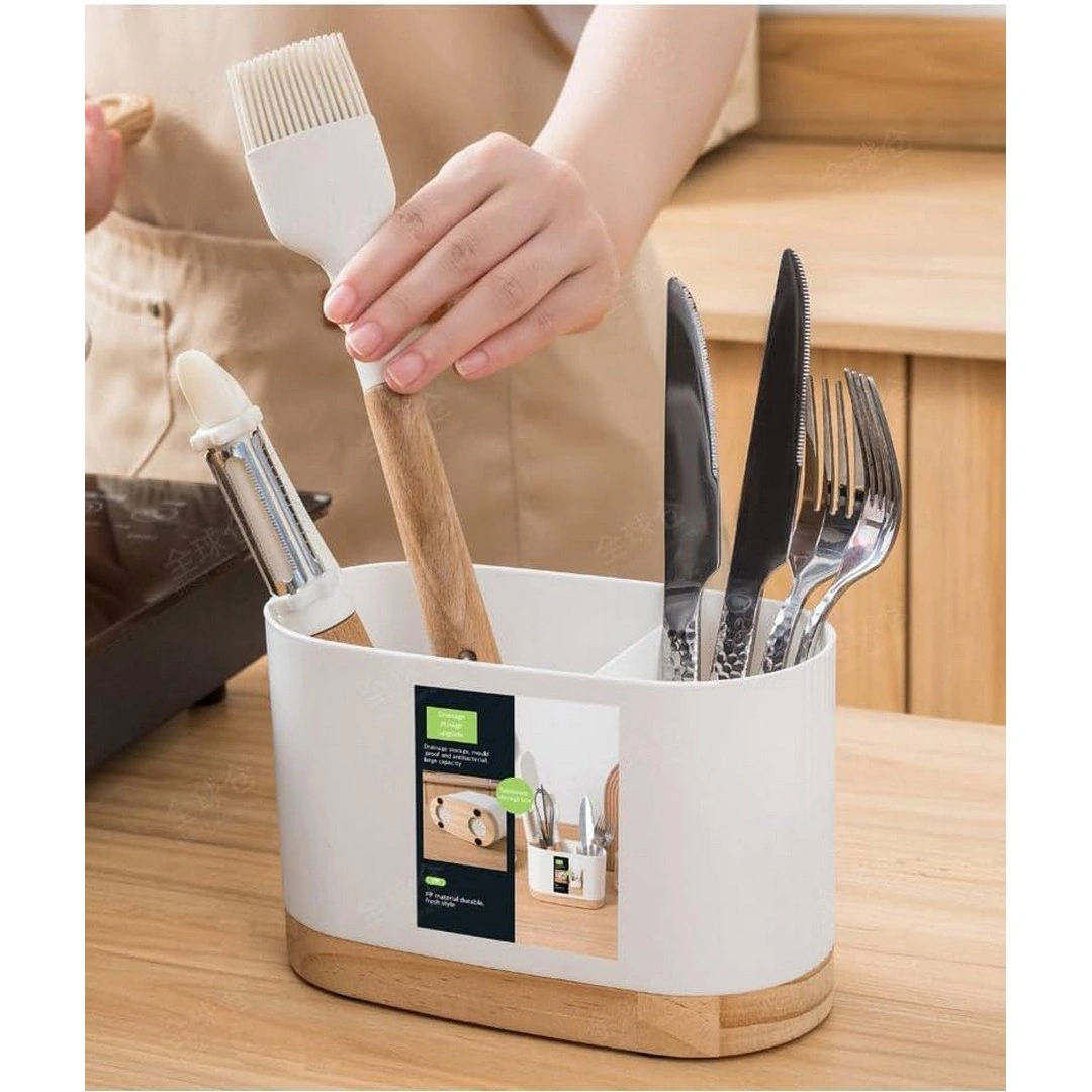 صفاية معالق بلاستك مقسم