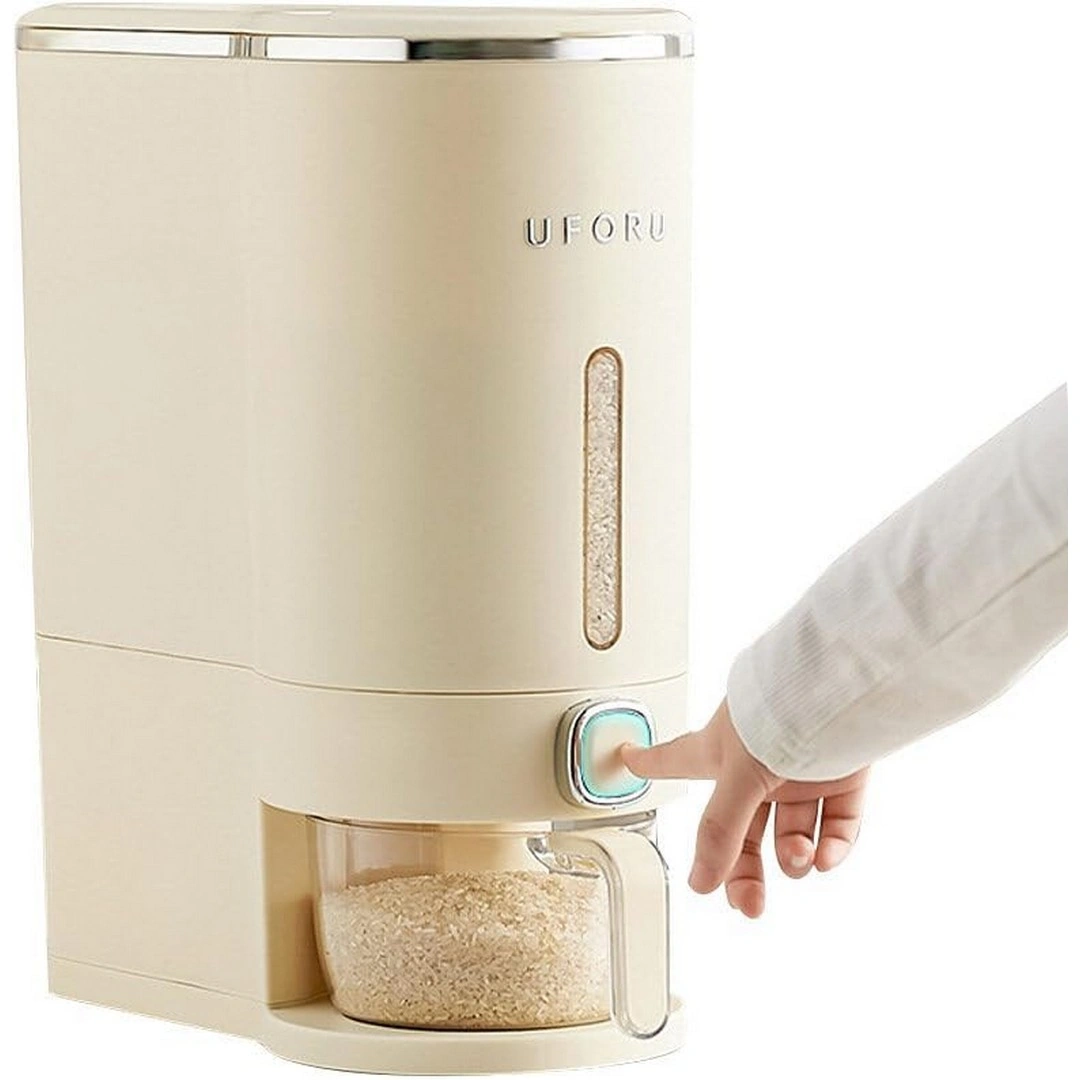 موزع أرز مع كوب قياس - 10 كيلو - بيج