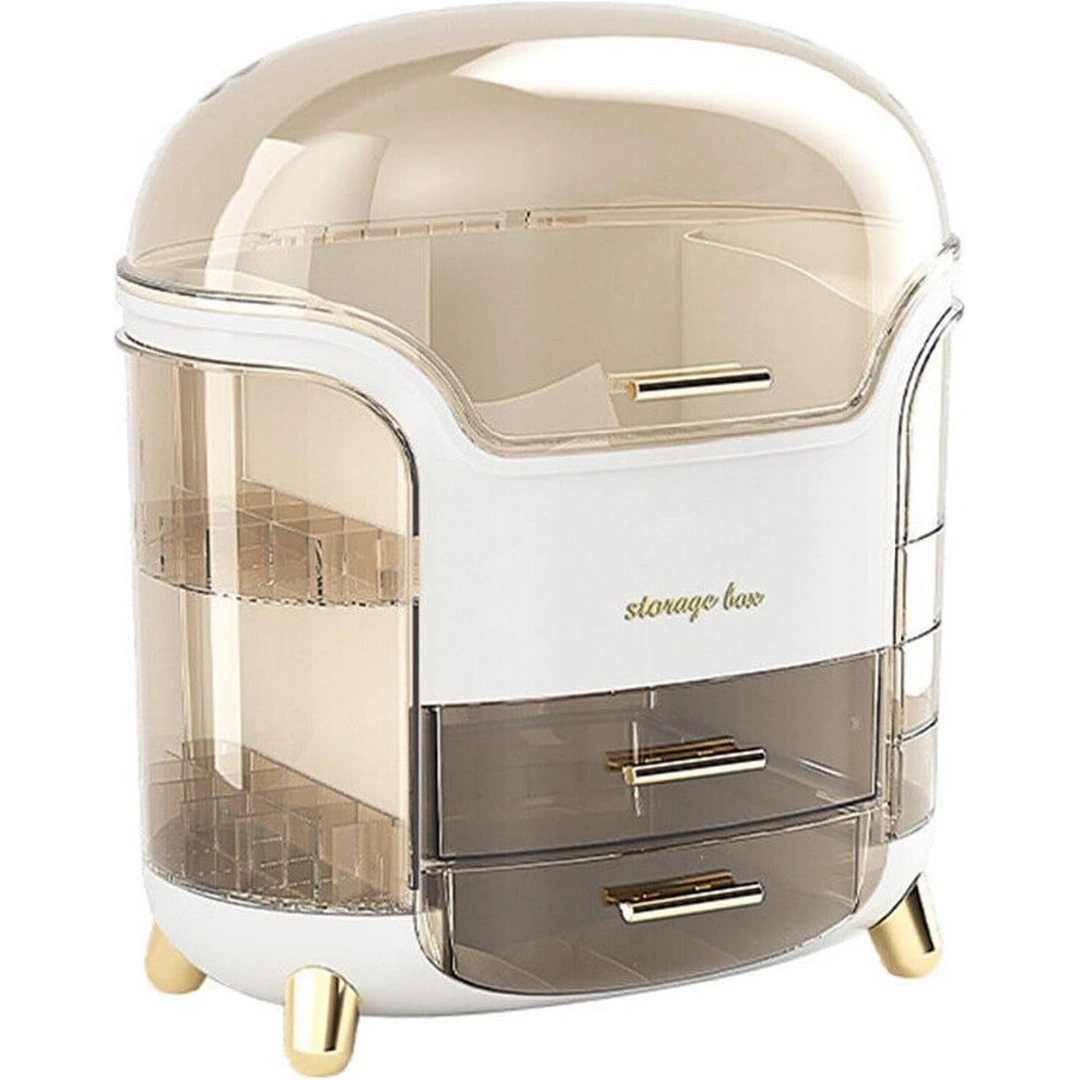 منظم المكياج و مستحضرات التجميل - أبيض