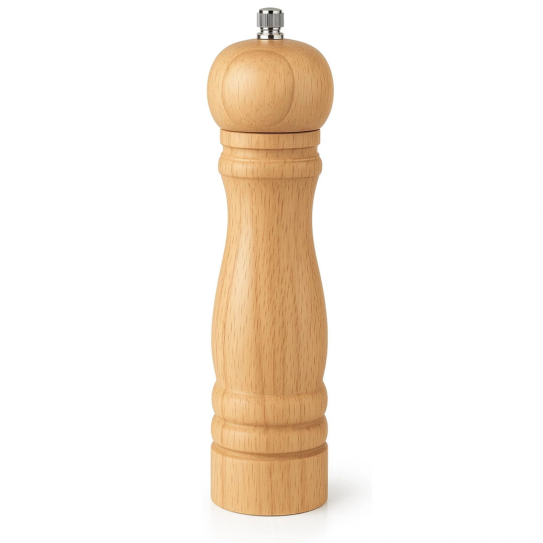 مطحنة ملح وفلفل خشبية - بيج