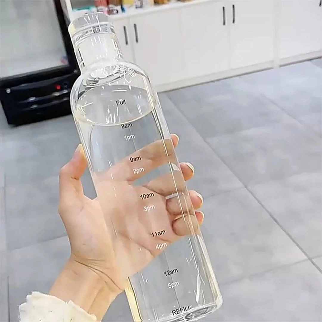 زجاجة مياة أكليريك - 500 مل - شفاف - 2 قطعة