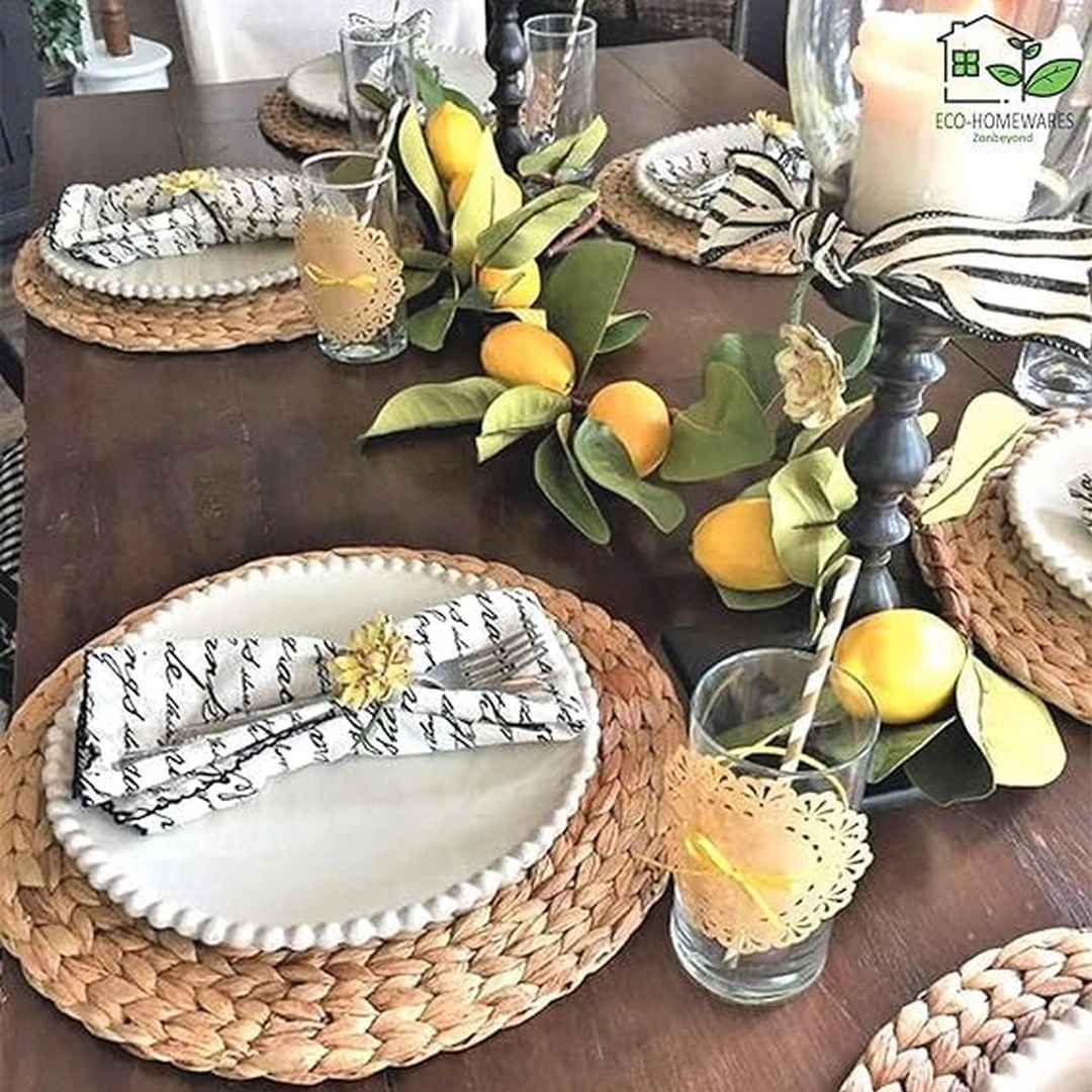 كوستر طاولة حراري - 6 قطع - 38 سم - بيج