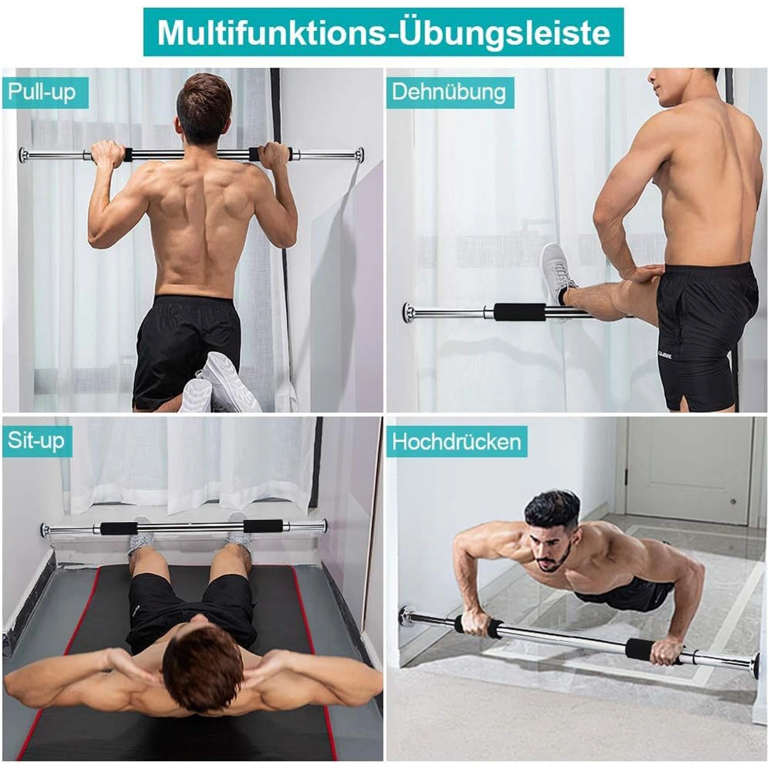 عقلة تمارين - 62-100 سم - قابل للتعديل - أسود