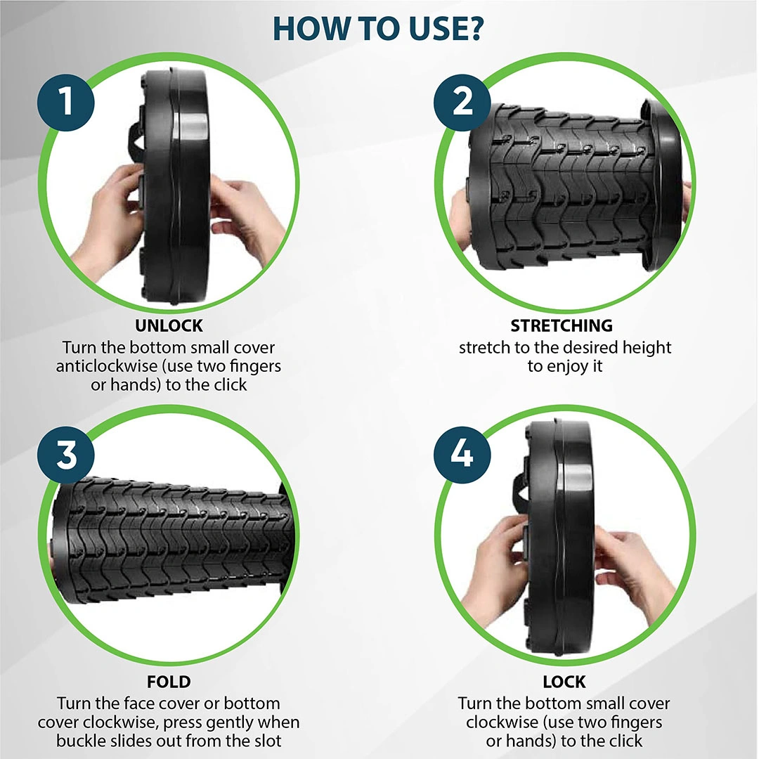 كرسي محمول قابل للطي - أسود