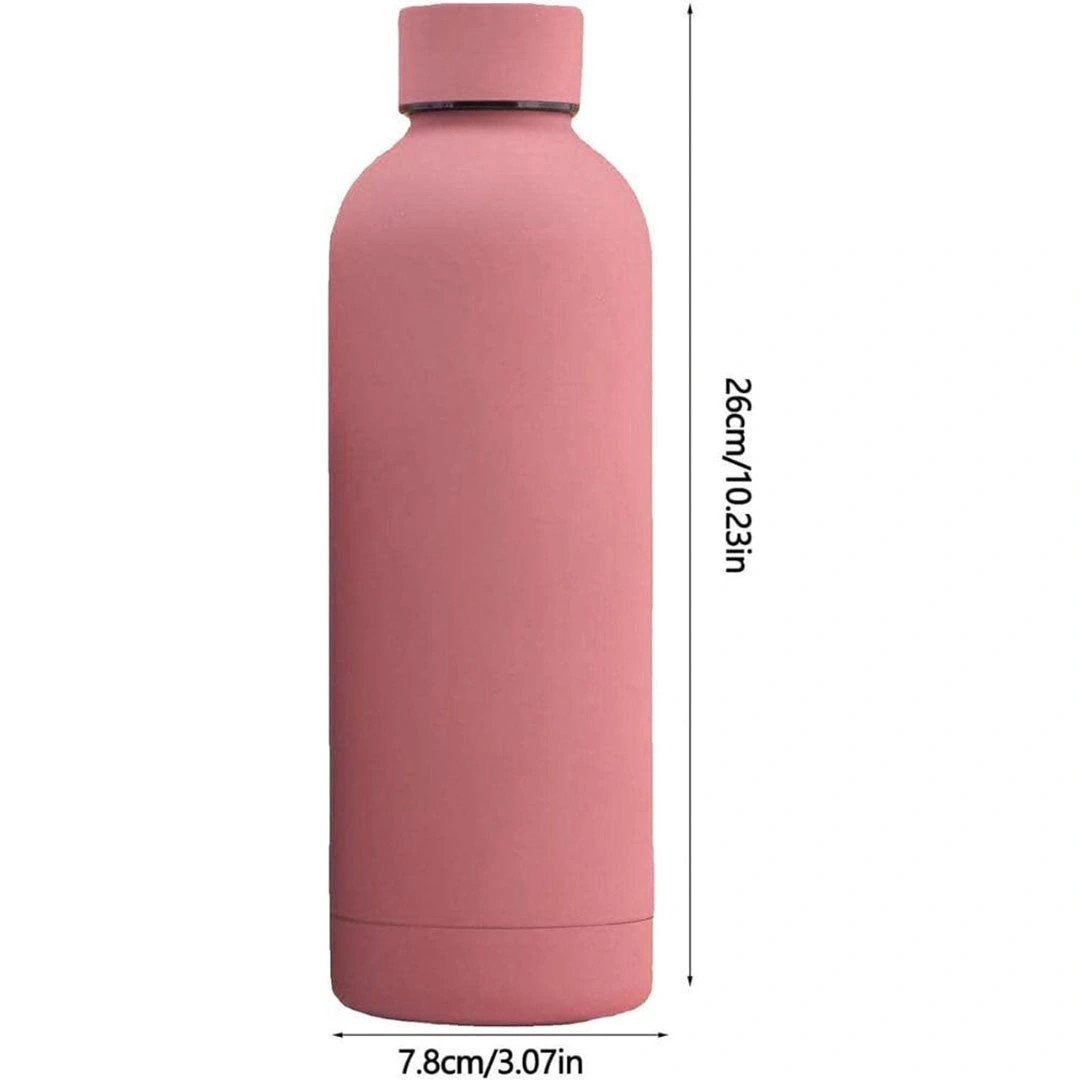 زجاجة مياة ستانلس ستيل - 500 مل - بينك