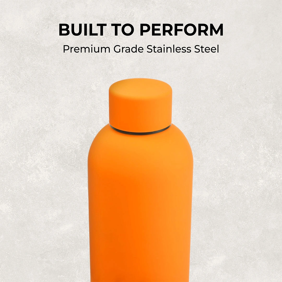 زجاجة مياة ستانلس ستيل - 500 مل - برتقالي