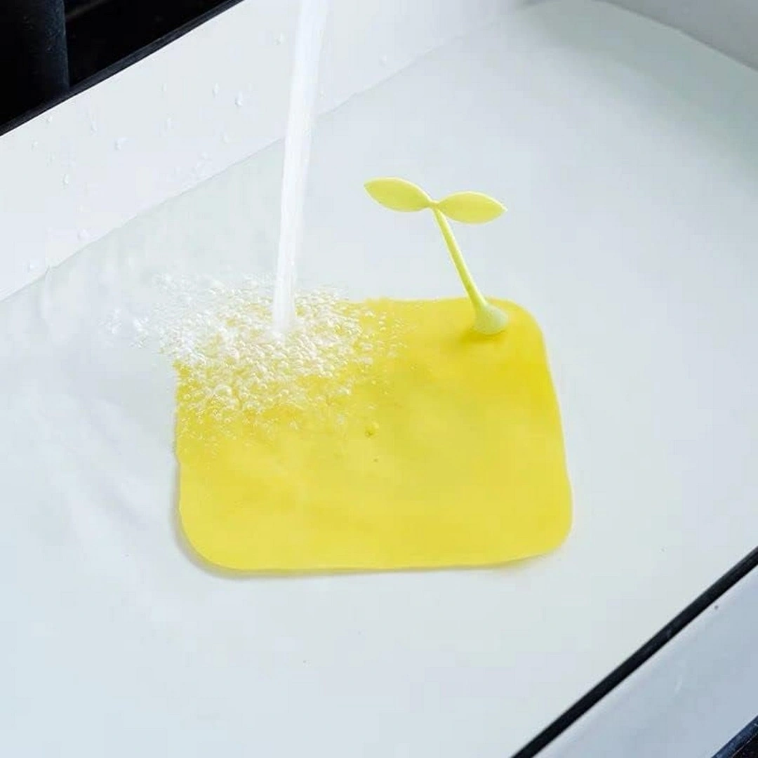 سدادة سيليكون مانعة للتسرب ومضادة للبكتيريا - أصفر