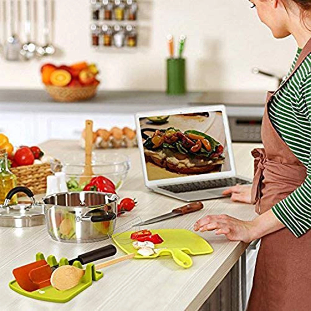 حامل تنظيم المعالق - أخضر