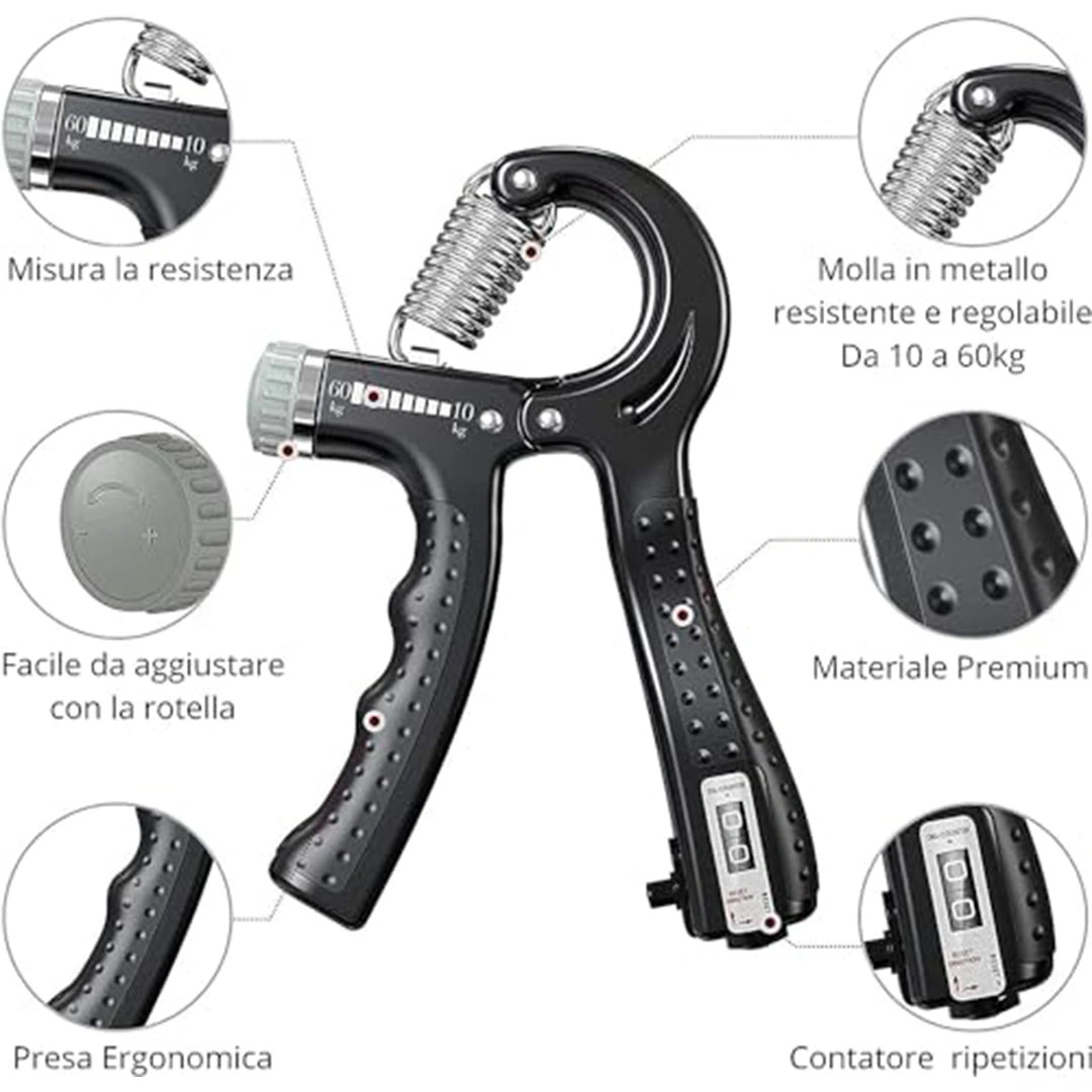أداة تمارين اليد رياضي - 10-60 كجم - قابل للتعديل
