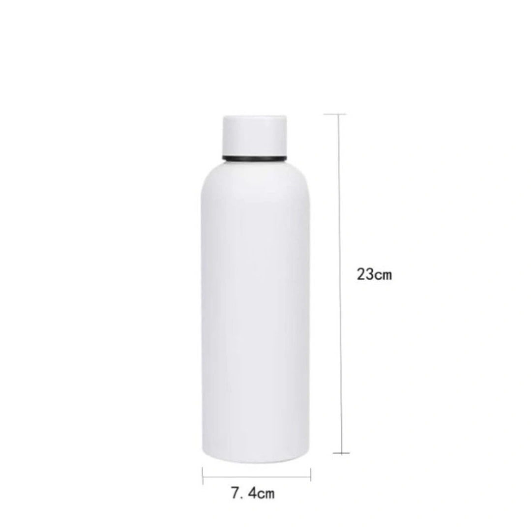 زجاجة مياة ستانلس ستيل - 500 مل - أبيض