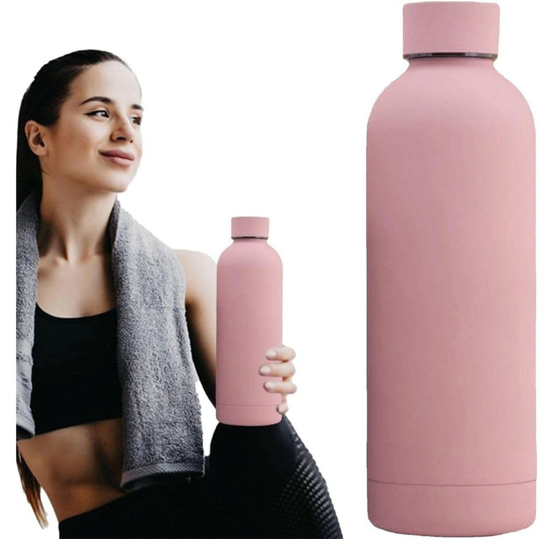 زجاجة مياة ستانلس ستيل - 500 مل - بينك