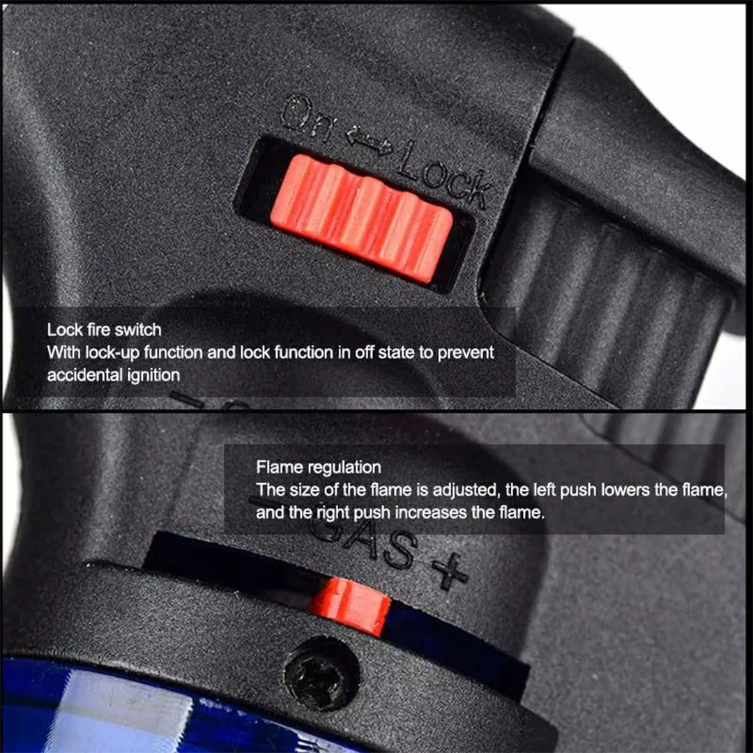 ولاعة غاز البوتان قابلة لإعادة الملء - أحمر