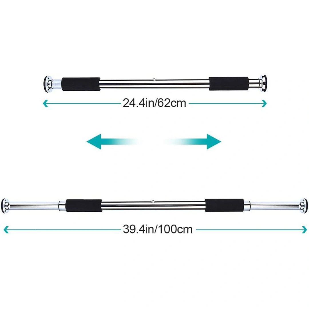 عقلة تمارين - 62-100 سم - قابل للتعديل - أسود