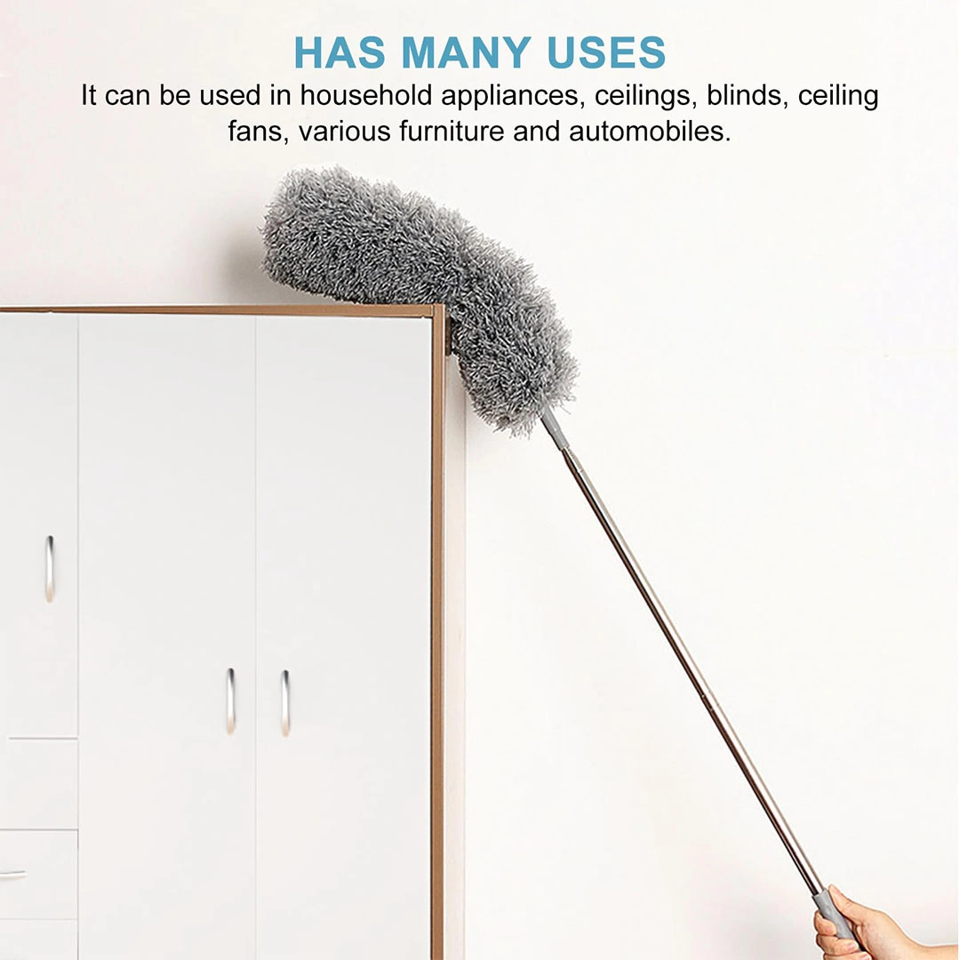 زعافة غبار ريش مايكروفايبر قابلة للتمدد - 76 سم - 2.54 متر