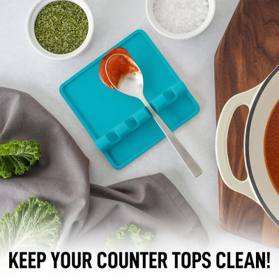 حامل تنظيم المعالق - أزرق