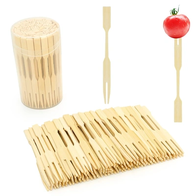 شوك صغيرة من الخيزران 3.5 بوصة - 110 قطعة