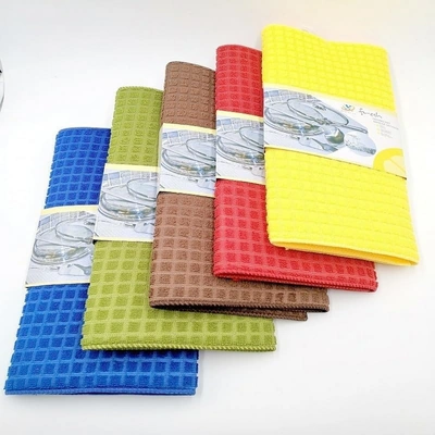 فوط تجفيف الأطباق مايكروفايبر - 2 قطعة