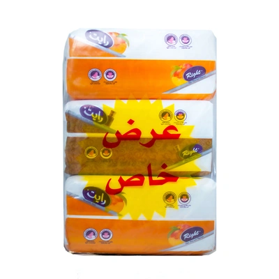مناديل وجه رايت - 550 منديل - 3 قطع