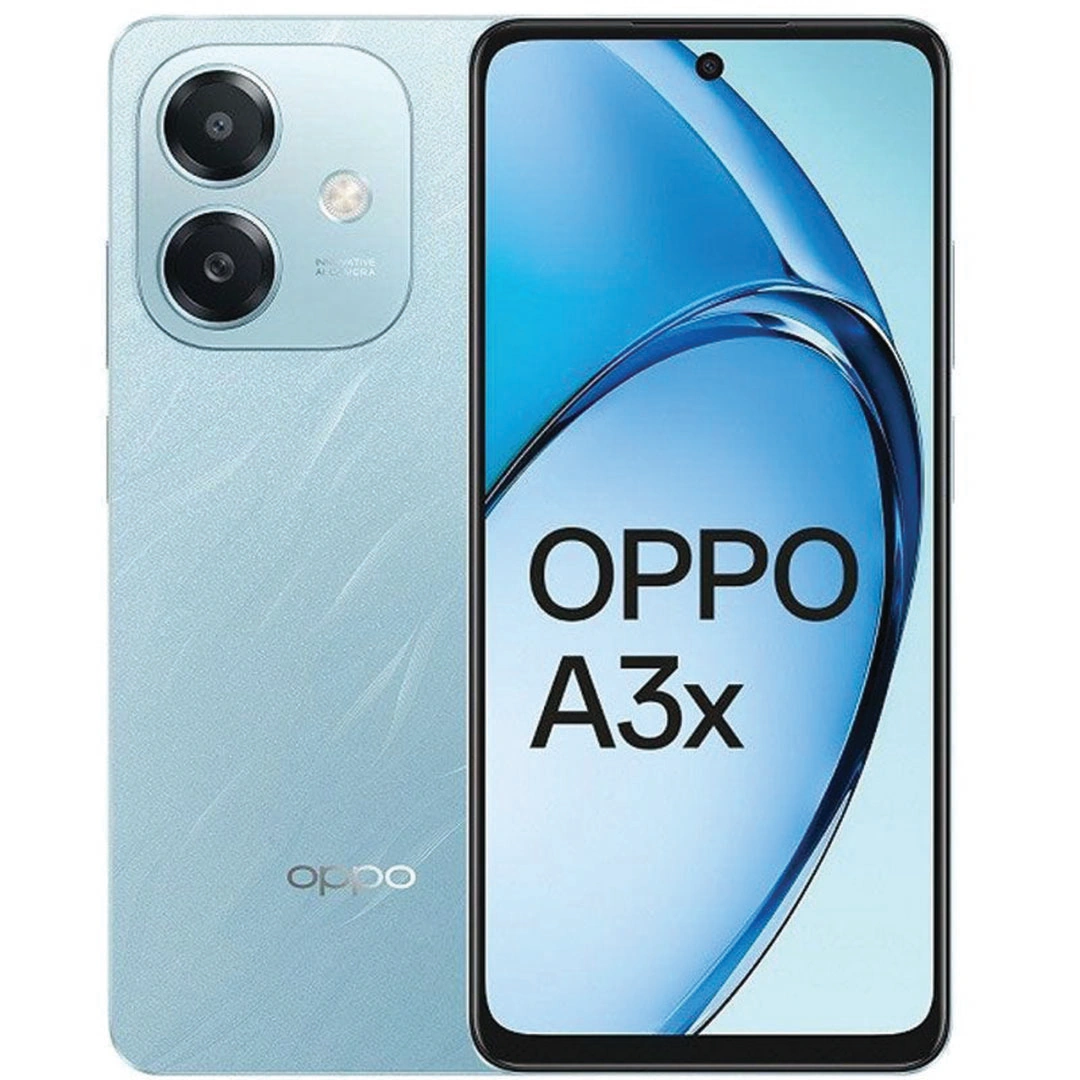 Oppo A3X Blue 128GB 4GB RAM - Budget 4G Phone