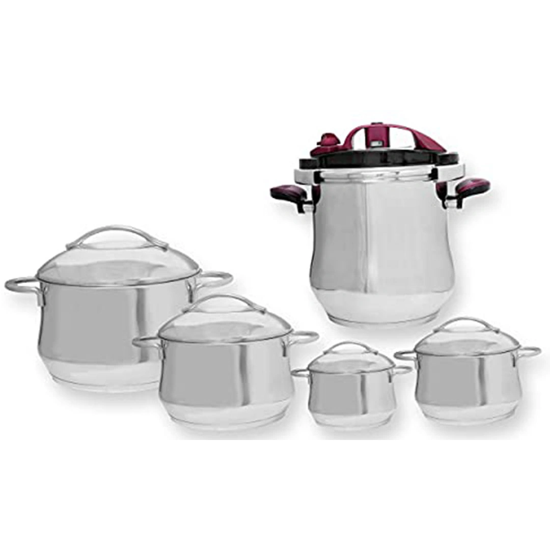 طقم حلل مع حلة ضغط - 10 قطع