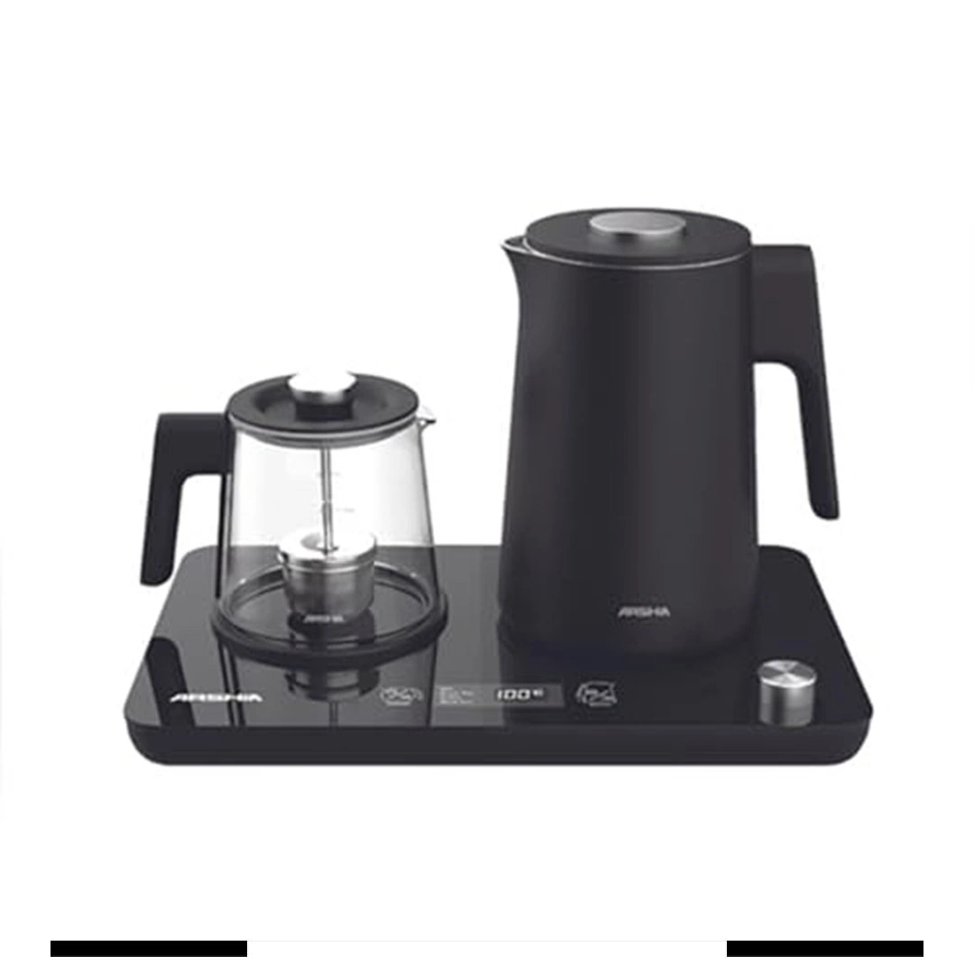 غلاية مزدوجة رقمية تيتانيوم أرشيا - 240 وات - أسود  - ARSHIA3192