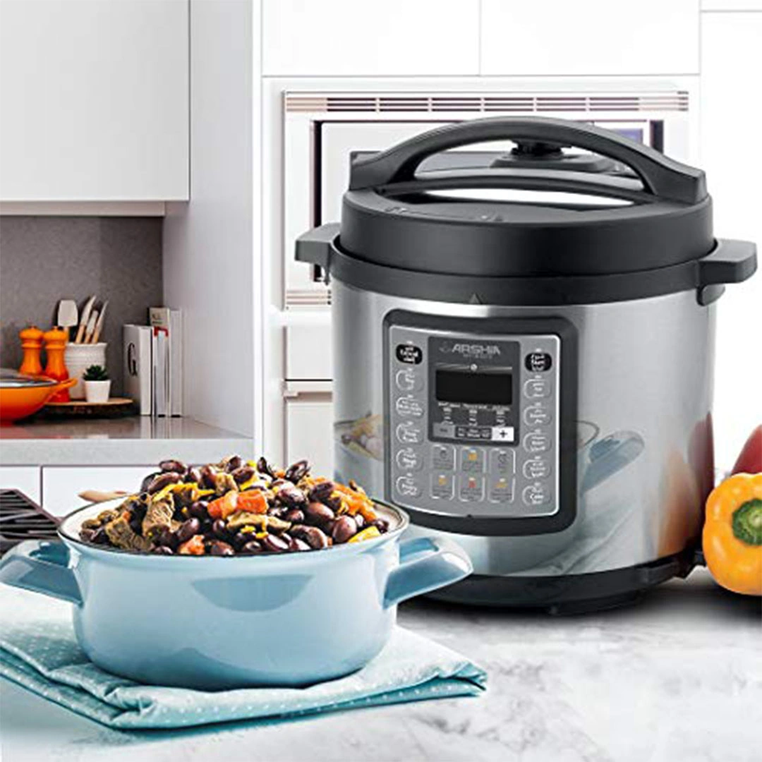 حلة ضغط رقمي أرشيا  - 6 لتر - EP118-2372 - أسود