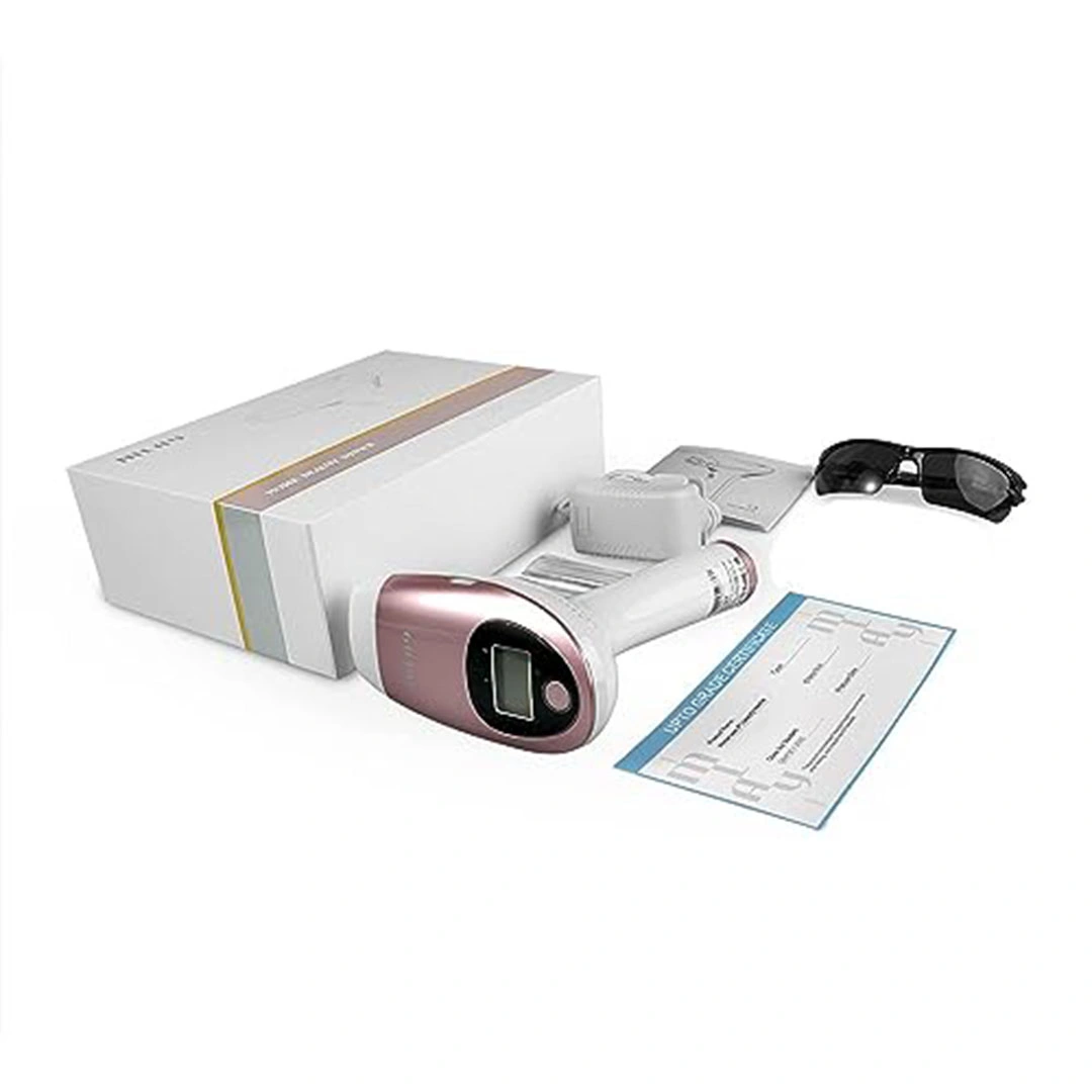 جهاز إزالة الشعر بالليزر للنساء مليT3 - بـ500,000 نبضة - أبيض/ذهبي