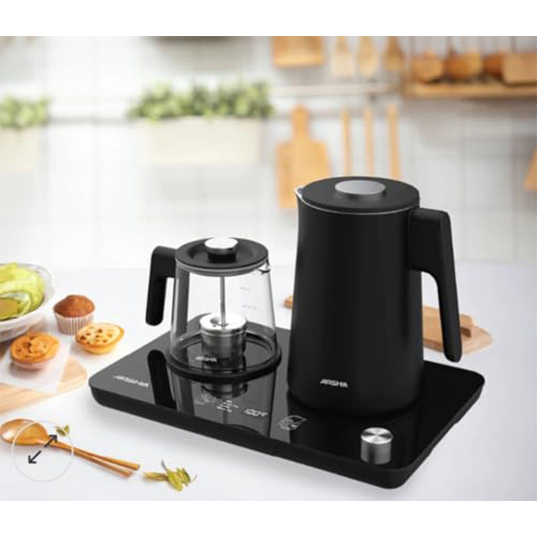 غلاية مزدوجة رقمية تيتانيوم أرشيا - 240 وات - أسود  - ARSHIA3192