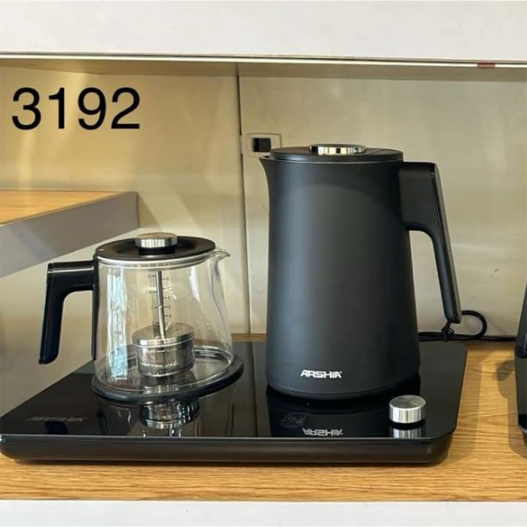 غلاية مزدوجة رقمية تيتانيوم أرشيا - 240 وات - أسود  - ARSHIA3192