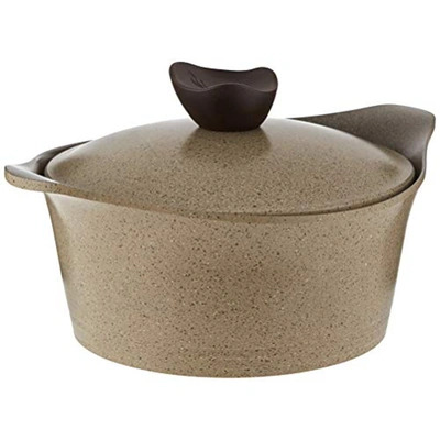 عاء طبخ جرانيت نيولفلام - 22 سم - رخام بيج