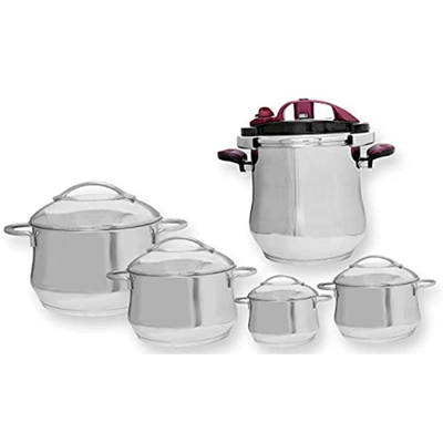 طقم حلل مع حلة ضغط - 10 قطع